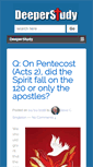 Mobile Screenshot of deeperstudy.com